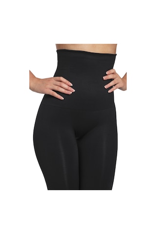 Elilom Tini Yüksek Bel Göbek Toparlayıcı Şekillendirici Sıkılaştırıcı Korse Tayt Shapewear Leggings Siyah