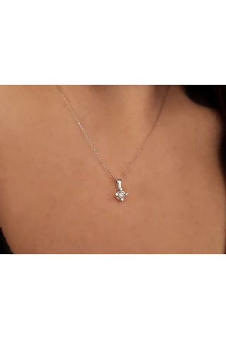 Sirius F Renk 0,20 Karat Tektaş Kolye 0817P0043
