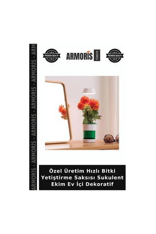 Özel Üretim Hızlı Bitki Yetiştirme Saksısı Sukulent Ekim Ev İçi Dekoratif