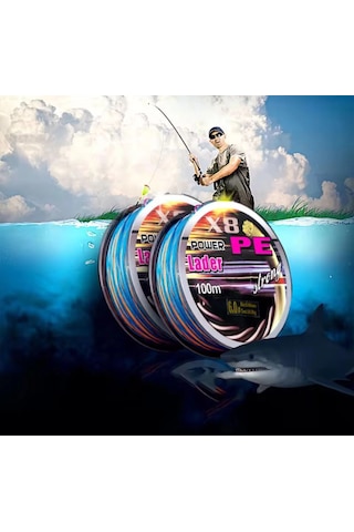 100 Metre Balıkçı İpi X8 Pe Örgü Misina 38403696