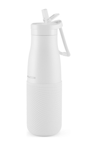 Puccon Beyaz 500 Ml Paslanmaz Çelik Termos - Silikon Kaplı Dalga Okul, Günlük, Kamp - 50018