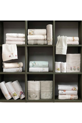 Linens Lunara Bambu 50x85 Cm Yüz Havlusu Beyaz Beyaz