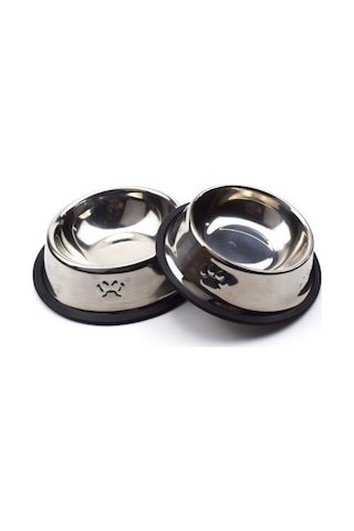 Konyax Paslanmaz Çelik Metal Mama Kabı 18 Cm.