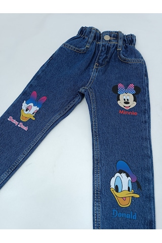 Jabber Kız Çocuk Kot Pantolon Minnie Lacivert