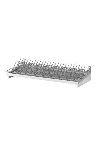 Metal Bulaşıklık Kungsfors Bulaşıklık 60 Cm Galvanizli Paslanmaz Çelik Profesyonel Gri