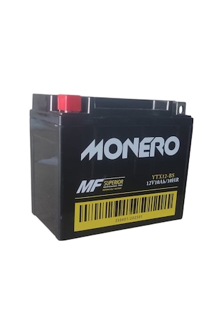 Monero 12v 10amper Ytx Bs Motosiklet Akü Ebatlar: 150 X 86 X 31mm