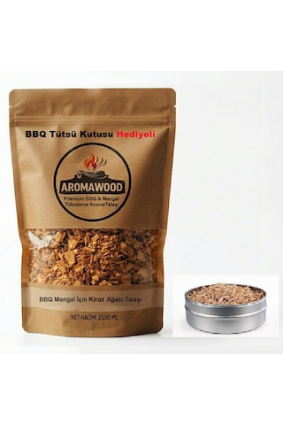 Premium Napolyon Kiraz Ağacı Talaşı Grill Mangal & Bbq Barbekü İçin Doğal Sıcak Aroma