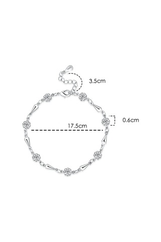 Gül Altın Çiçek Bileklik Orman Tarzı Basit Bileklik Çok Renkli