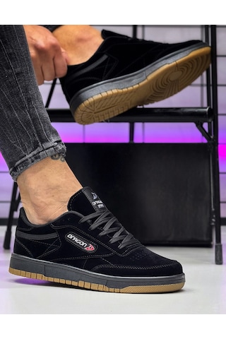 Ghattix Erkek Mevsimlik Sneaker Ayakkabı Siyah Siyah Siyah Siyah