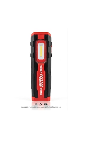 Rico Tamirci Lambası 400 Lümen Şarjlı Mıknatıslı Led Lamba Işıldak Fener 013-rc0044 3 Renk Yanabilme