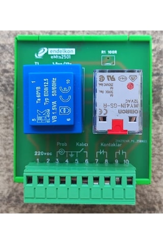 Endelkon Emts2501 ,ray Tip 220vac/12vac Kontak-1a1k Metal Algılama Kart