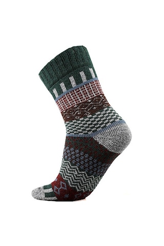 Techsport Svea-yesil Unisex Günlük Yün Çorap Svea-yesıl Renkli Renkli