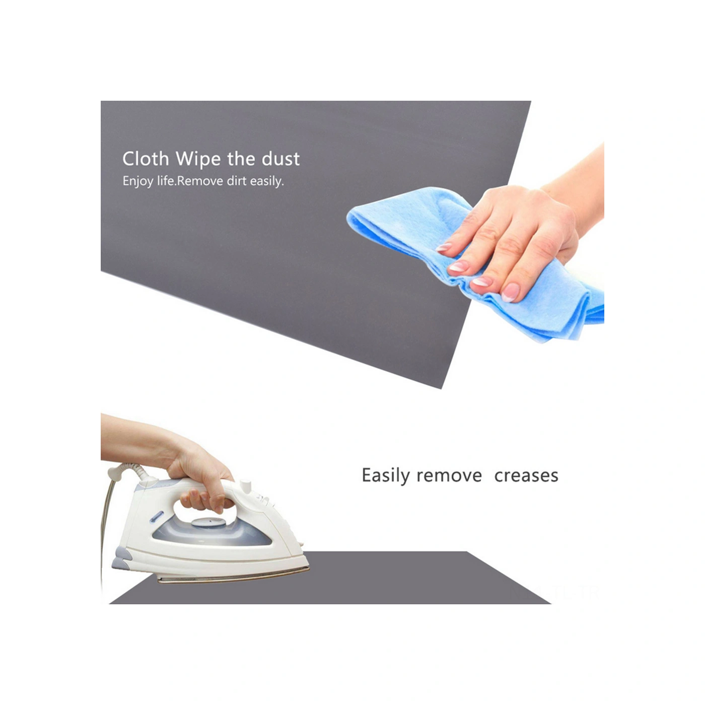 Hombey 72 İnç 4:3 Metal Tabaka Gri Projeksiyon Perdesi - Gündüz İçin Parlaklık Artırıcı, Katlanabilir Ve Taşınabilir, Büyücü Macunlarla Duvara Kolay Yapıştırma