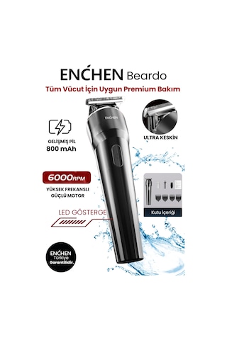 Enchen Beardo Çok Fonksiyonlu Tüm Vücut İçin Uygun Şarjlı Saç Ve Tıraş Makinesi