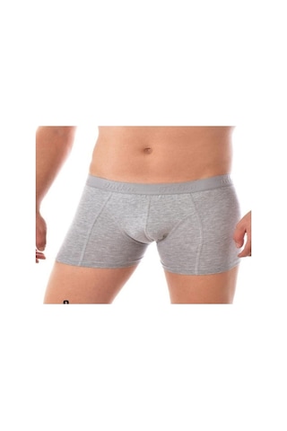 Tutku Erkek Likralı Elastan Boxer 3’Lü Paket Gri