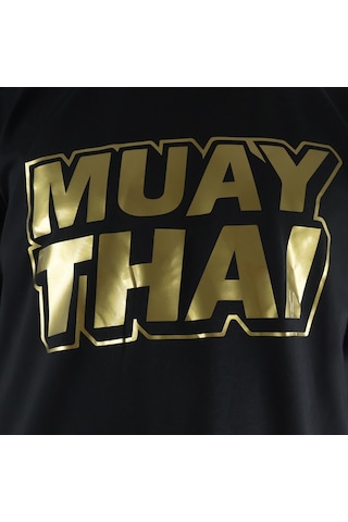 Dragondo Tx8524 Muaythai Tişört God Baskılı Muay Thai Tişörtü Siyah