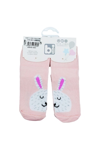 Bibaby Rabbit 2'li Bebek Çorap 68216 Pembe