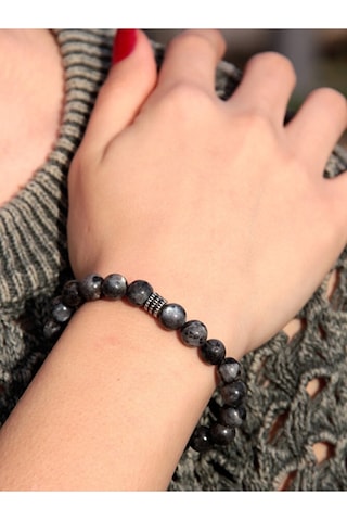 Doğal Taş Labradorit Doğal Taşlı Bileklik Çok Renkli