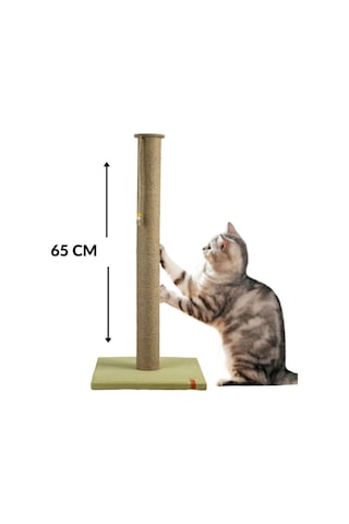 65 Cm Büyük Kedi Tırmalam Tahtası Catnipli Uzun Tırmalama Tahtası Fıstık Yeşili
