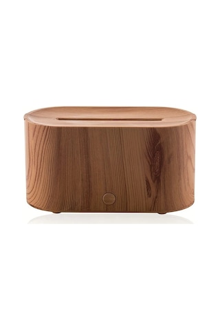 Techbloom Ultra Sessiz Alevli Aromaterapi Difüzör Usb İle Çalışan Ayarlanabilir Parlaklık Light Wood Grain Ev Yatak Odası Ve Ofisler İçin Ahşap