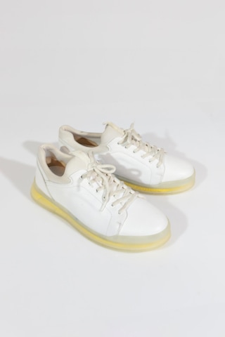 Dgn 17374-ss Erkek Bağcıklı Casual Sneaker Ayakkabı Beyaz Benfica