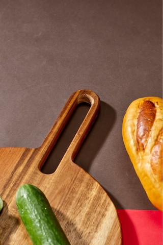 Cooker Lüx 40x28 Cm Akasya Ağacı Kesme Tahtası Kahverengi