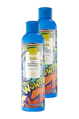 Avon Kids Wow 2'si 1 Arada Saç Ve Vücut Çocuk Şampuanı 2 x 200 ML