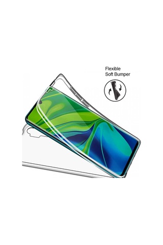 Xiaomi Redmi Note 10 Pro Çift Taraflı Silikon Kılıf Şeffaf