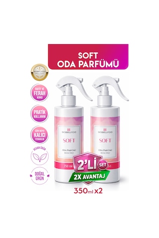Doğal Kötü Koku Engelleyici Oda Parfümü Soft 2'li Set Doğal Kötü Koku Engelleyici Oda Parfümü Soft 2'li Set