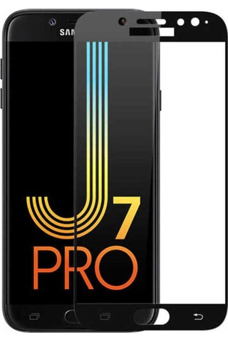 Galaxy J730 Pro Zore Kenarları Kırılmaya Dayanıklı Cam Ekran Koruyucu