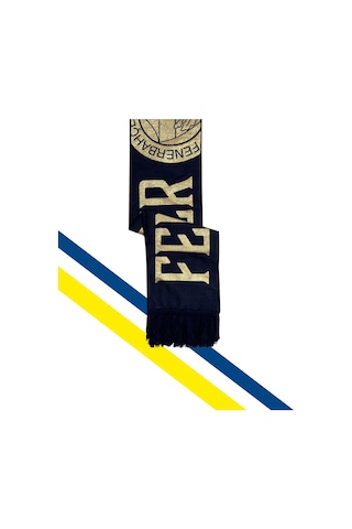 Fenerium Unısex Gold Fenerbahçe Dokuma Atkı Lazer Kutu Hediyeli Lacivert