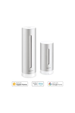 Netatmo Akıllı Hava Durumu İstasyonu, Duvara Montajlı - Wifi, Radyo, İç Ve Dış Mekan Sensörü, Hava Durumu Tahmini, Higrometre, Hava Kalitesi, Amazon Alexa, Apple Homekit Ve Google Home İle Uyumlu, Nws-amz