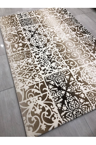 Saray Halı Sembol Sbp 17 Rv1 150X230 Kahve Krem 4 M2 Halı !