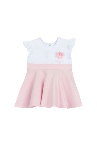 Chicco Kız Bebek Kısa Kollu Elbise 09101843000000 000031 Beyaz