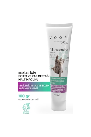 Voop Pet Glucosamine Paste Kediler İçin Eklem ve Kas Desteği 100 G