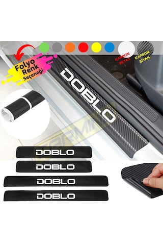 Fiat Doblo Kapı Eşiği Sticker (4 Adet) New