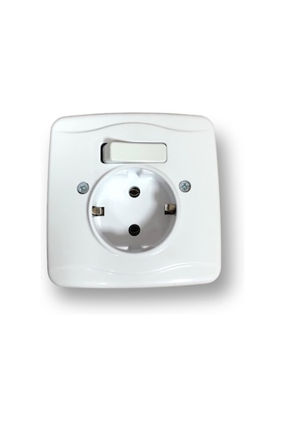 Tek-iş 524335 Priz Anahtarlı, Beyaz Diğer