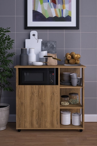 Çok Amaçlı Mikrodalga Dolabı Mdfm0050 Ceviz
