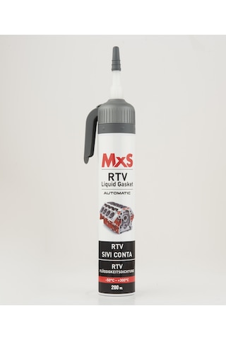 Mxs Yüksek Isıya Dayanıklı Rtv Sıvı Conta Siyah 200 Ml