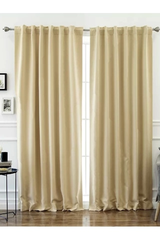 Evdepo Home Blackout Karartma Fon Perde Bej