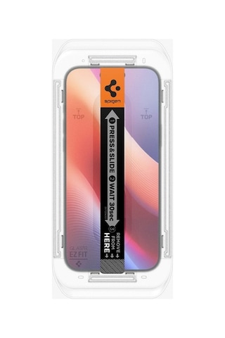 Spigen Apple Uyumlu iPhone 16 Pro Max Cam Ekran Koruyucu Kolay Kurulum Glas.tr Ez Fit Slim Hd - Agl07907