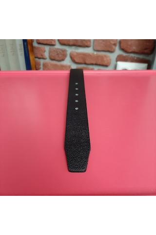 Erkek Kemer Düz Siyah Hakiki Deri Vejetal Dana Derisi 3.5 CM Siyah