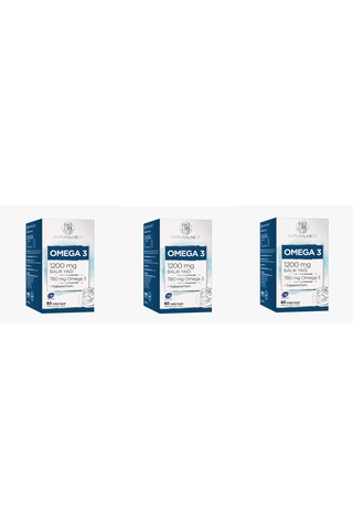 Naturalnest Omega 3 1200 Mg 60 Kapsül 3 Adet