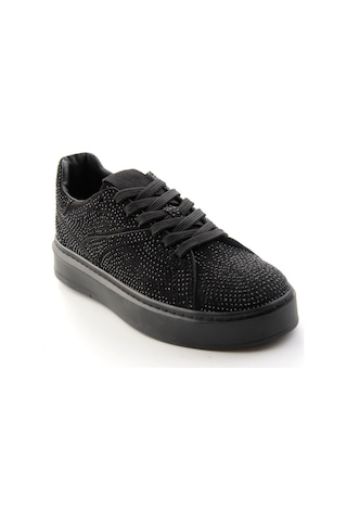 Bambi Siyah Süet Kadın Sneaker K01791072772
