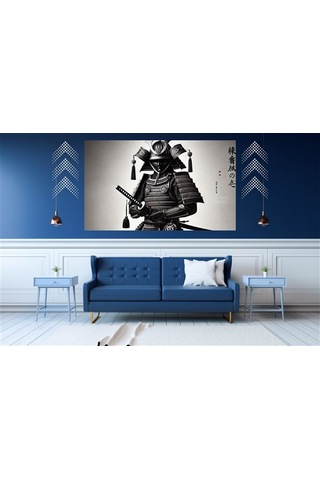 Ti-play Savaş Yada Öl 60x90cm Modern Samuray Pvc Çerçevesiz Tablo