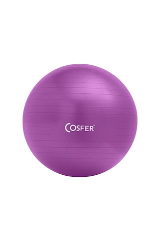 Cosfer Pilates Topu 55 CM Mor Yoga Pilates Jimnastik Topu