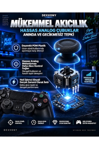 Premium Ps4 Uyumlu Oyun Kolu Kablolu&kablosuz Kullanım Bluetoothlu Bilgisayar Kol Gamepad Joystick