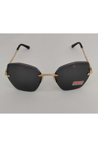 Kristal Cat Model Uv400 Cam Kaliteli Güneş Gözlüğü Siyah - 95563949 Altın