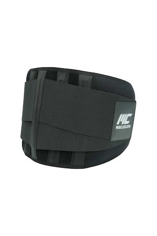 Musclecloth Termal Korseli Ağırlık Kemeri Siyah Siyah
