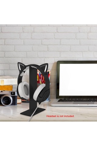 Sandwich Onıkuma Ayırılabilir Bilgisayar Kulaklık Tutucu, Siyah Görüntüleme Rakamı Abs Materyal Kulaklığı İçin Takılıp Çıkarıl